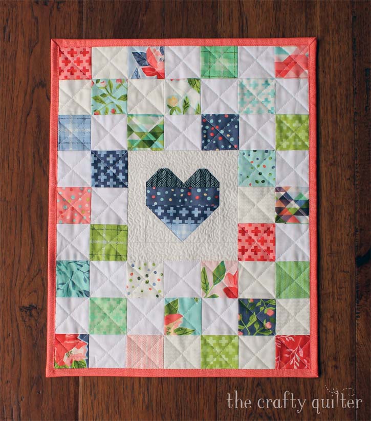 Doll quilt made by Julie Cefalu @ The Crafty Quilter