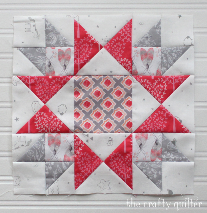 Starlight Block from Heartland Heritage QAL, made by Julie Cefalu