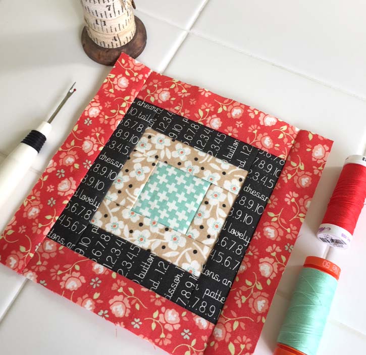 Block 10 of The Patchsmith's Sampler Quilt Along made by Julie Cefalu