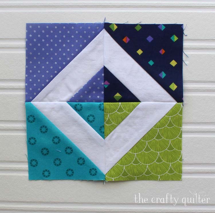 June's WIP's include this 6" block from The Patchsmith's Sampler Sew Along. Made by Julie Cefalu