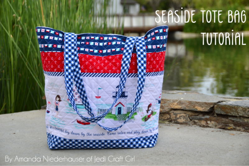 Seaside Tote Bag Tutorial @ Jedi Craft Girl