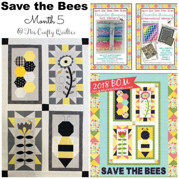 Save the Bees BOM month 5