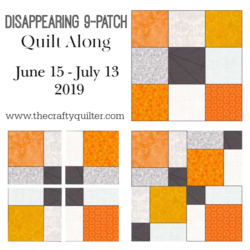 Disappearing 9-patch quilt tutorial @ The Crafty Quilter