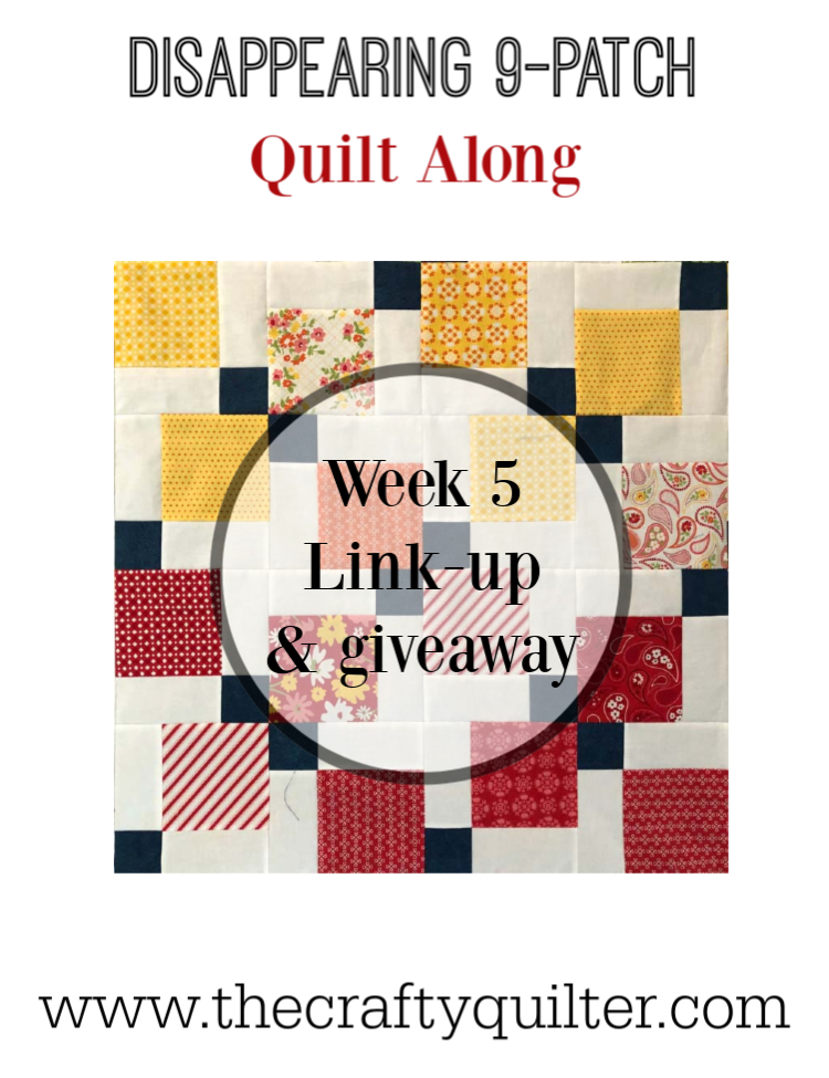 Disappearing 9-patch QAL, week 5 link up