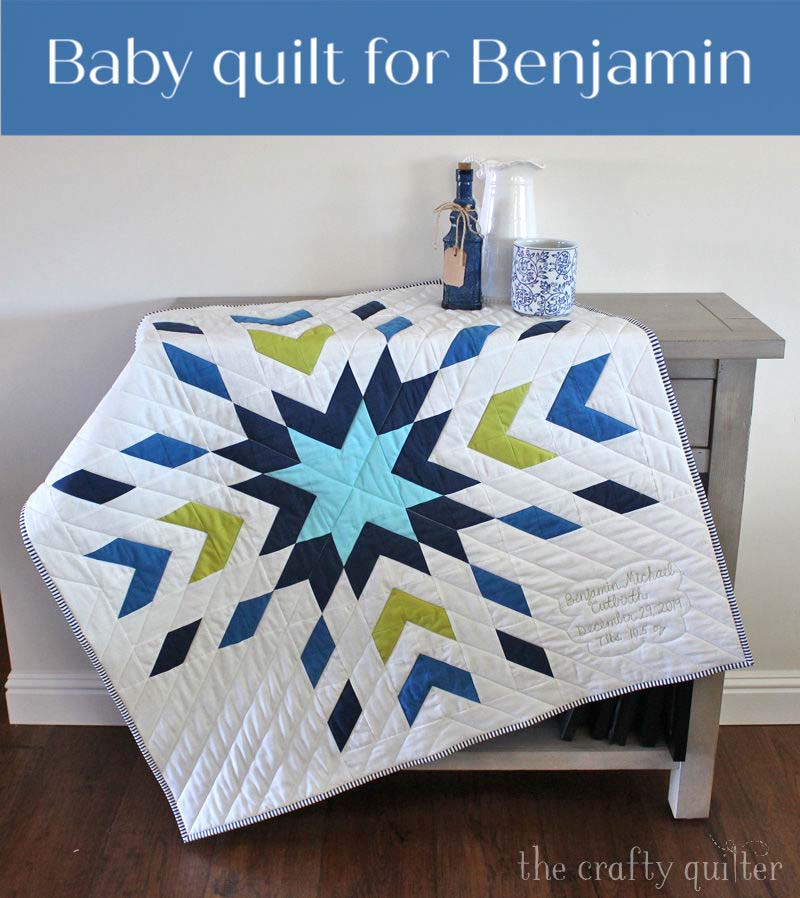 A baby quilt for Benjamin