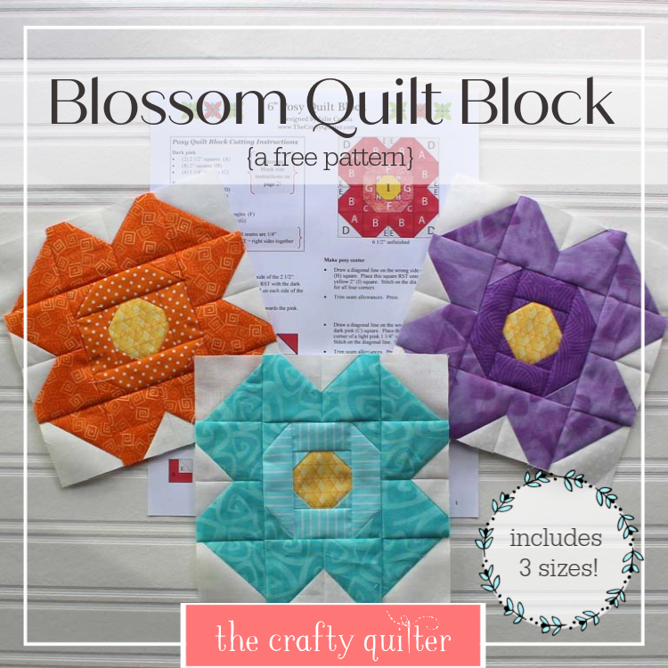 Blossom Quilt Block tutorial