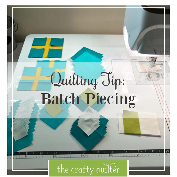 Quilting tip:  batch piecing