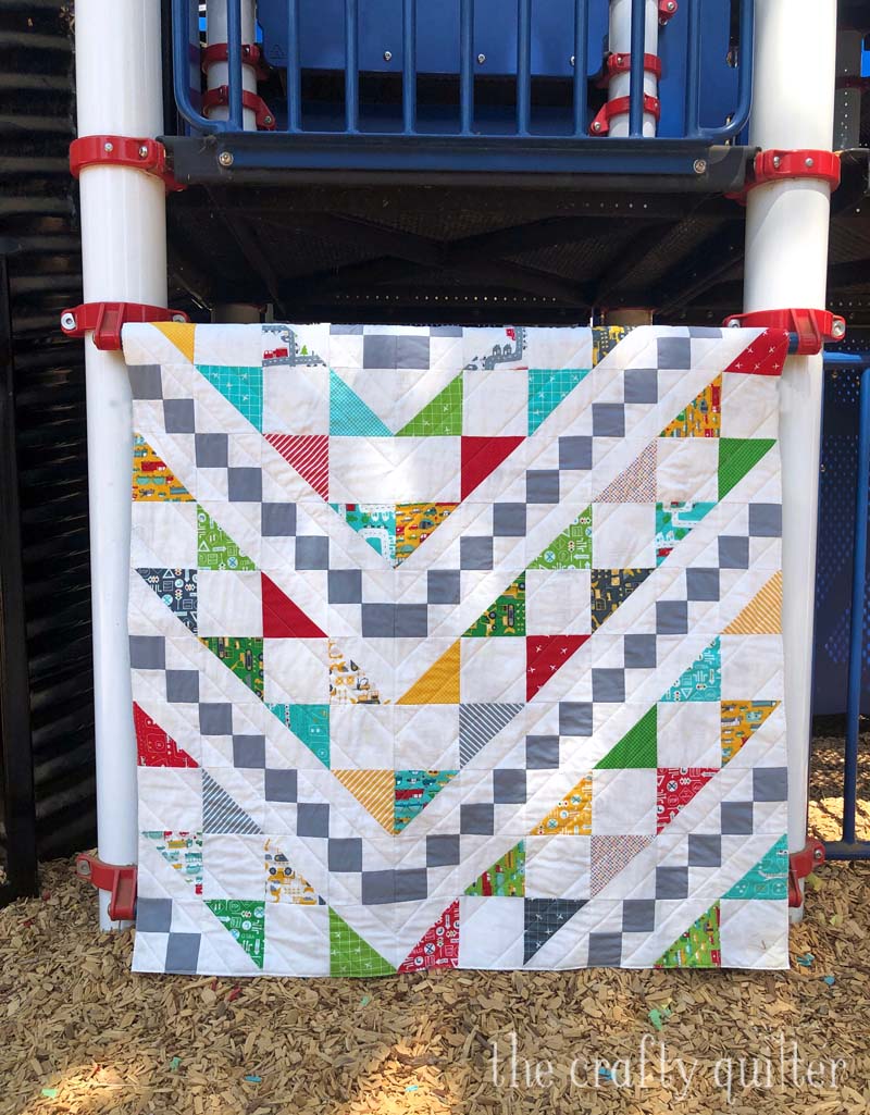 The Bowtie Quilt made by Julie Cefalu from the book Just One Charm Pack Quilt by Cheryl Brickey.