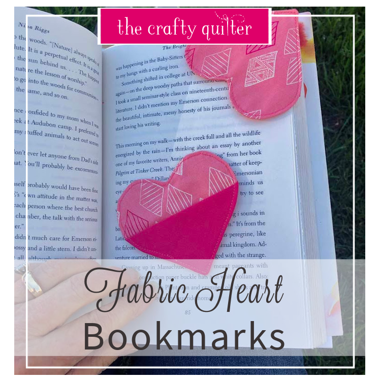 Free Fabric Heart Bookmark Pattern