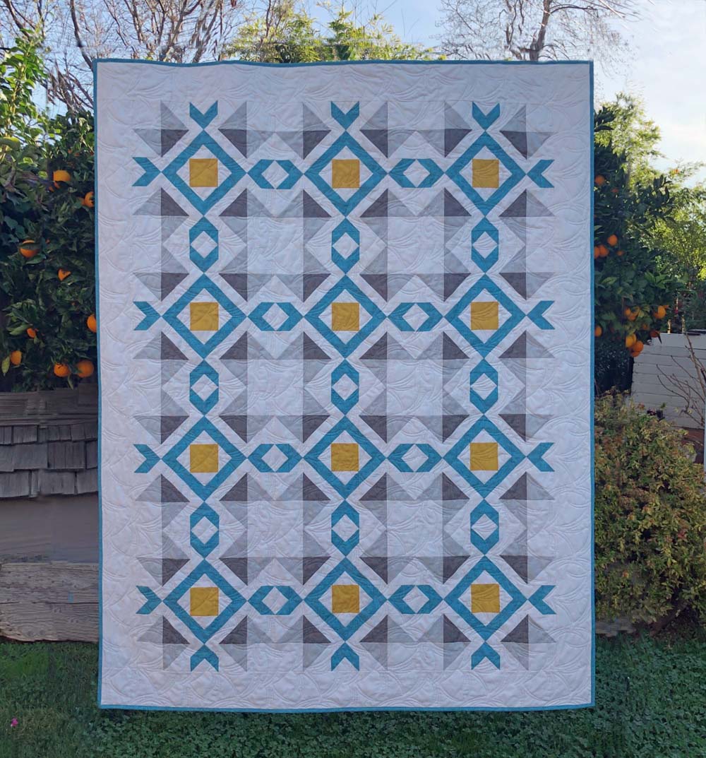 Original Arrow Stone Quilt pattern by Julie Cefalu @ The Crafty Quilter