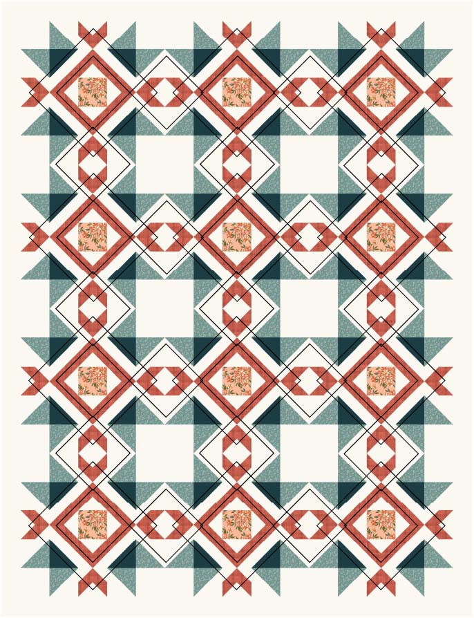 Quilting ideas for the Arrow Stone Quilt pattern - by Julie Cefalu @ The Crafty Quilter