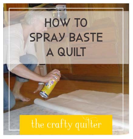 Basting Spray -  - Free Quilting Tutorials