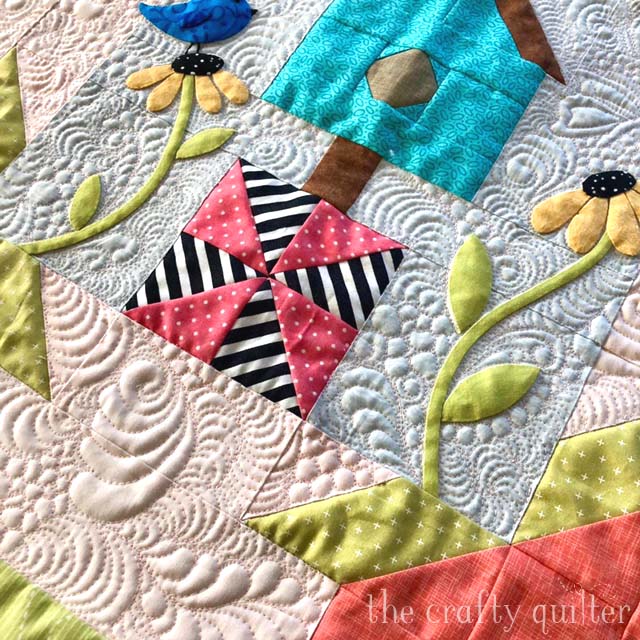 Spring is for the Birds Wall Hanging by Julie Cefalu @ The Crafty Quilter.  Free pattern coming soon!