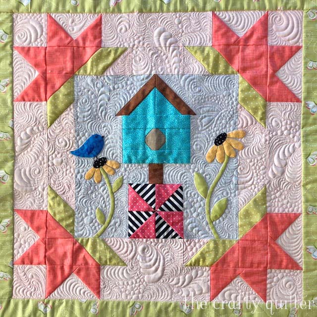 Spring is for the Birds Wall Hanging by Julie Cefalu @ The Crafty Quilter.  Free pattern coming soon!