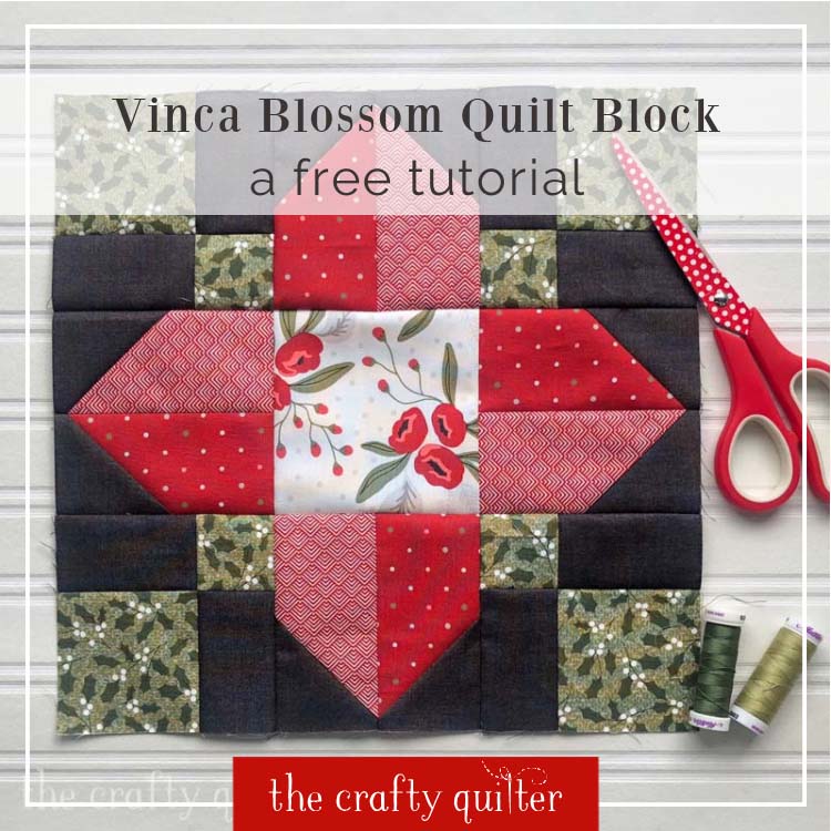 Free tutorial for the Vinca Quilt Block
