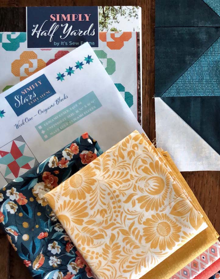 The Crafty Quilter is participating in the Simply Stars Quilt Along hosted by Fat Quarter Shop.