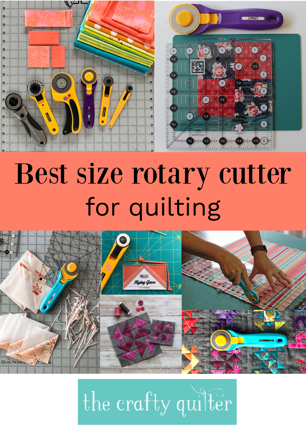 This guide to rotary cutter sizes has everything you need to know about their purpose and which one is best all around for quilting!