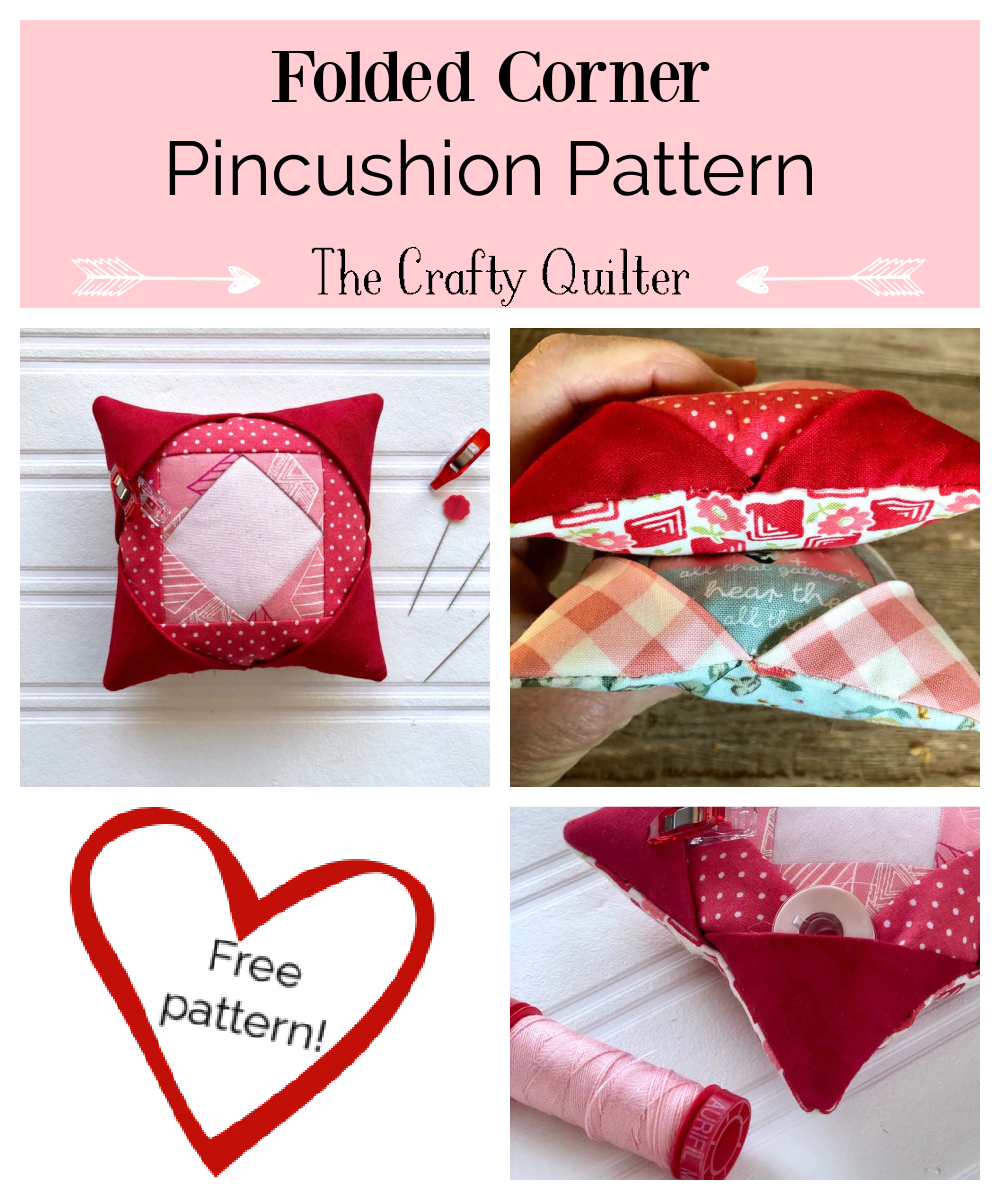 Enjoy this FREE Pincushion Pattern from Julie @ The Crafty Quilter.  It's super easy to make!
