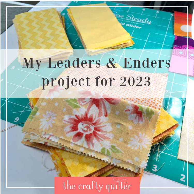 I'm sharing my Leaders & Enders project for 2023. Included is a downloadable pdf of my quilt plan that you can color in.  I hope you play along @ The Crafty Quilter!