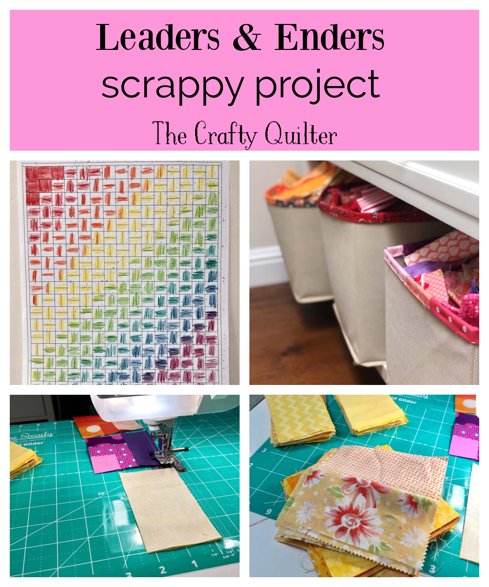 How to turn your leaders & enders into a scrappy, bonus quilt. Full details and a downloadable pdf of my plan is included @ The Crafty Quilter.