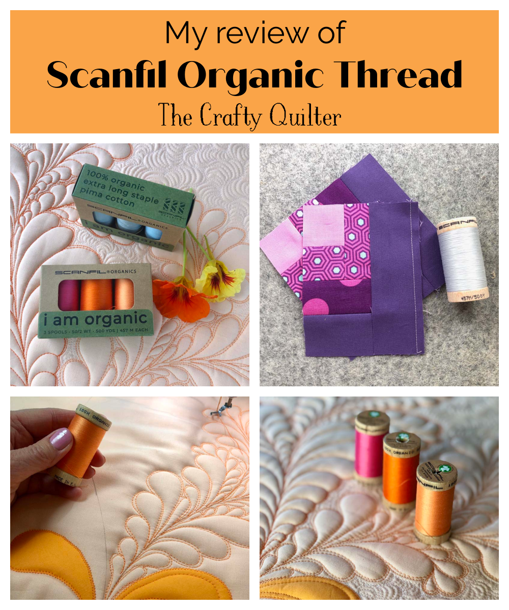 Scanfil Organic Thread review @ The Crafty Quilter. It turns out to be a great option for an environmental-friendly thread!