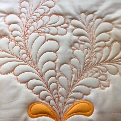 Feather Making Using Thread Scanfil Organic Thread review - The Crafty Quilter