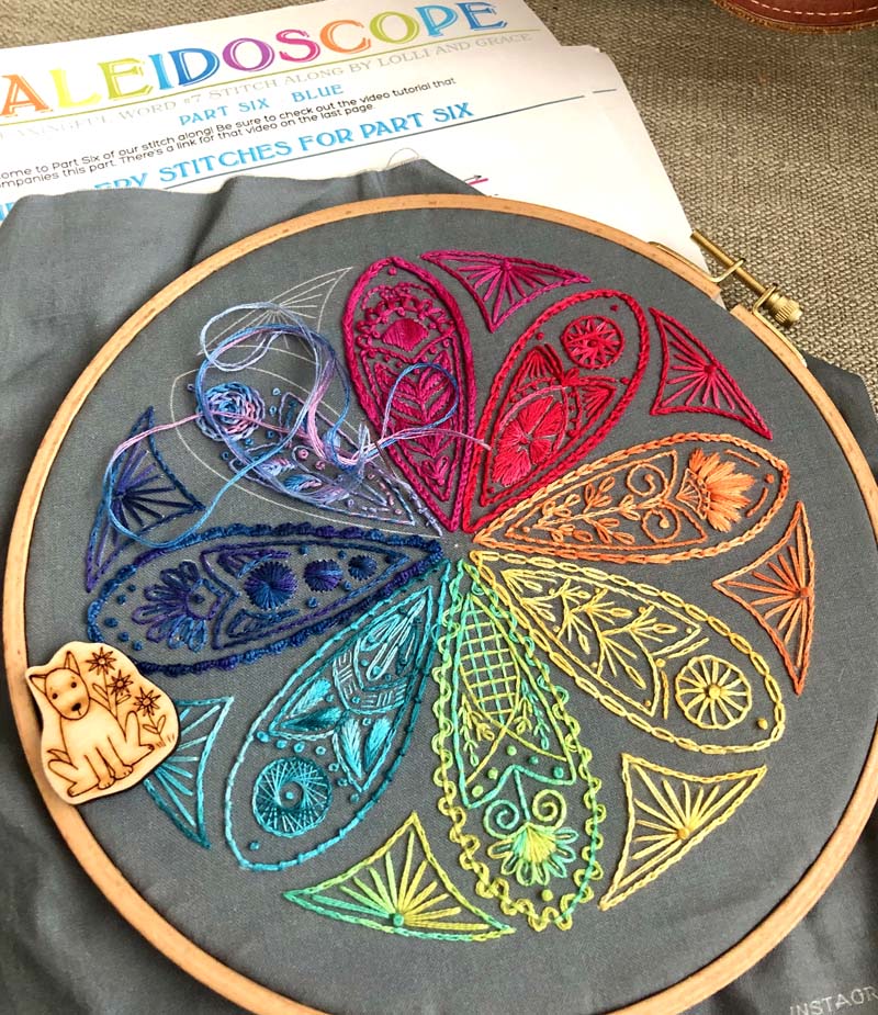 My progress on the Kaleidoscope Stitch Along hosted by Lolli & Grace.