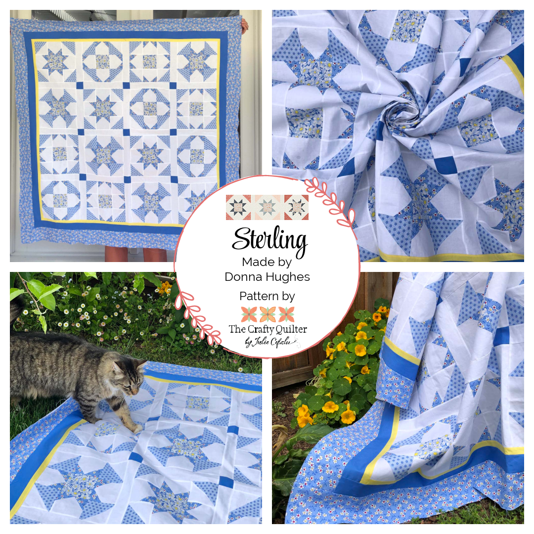 Sterling Quilt made by Donna Hughes, designed by Julie Cefalu @ The Crafty Quilter