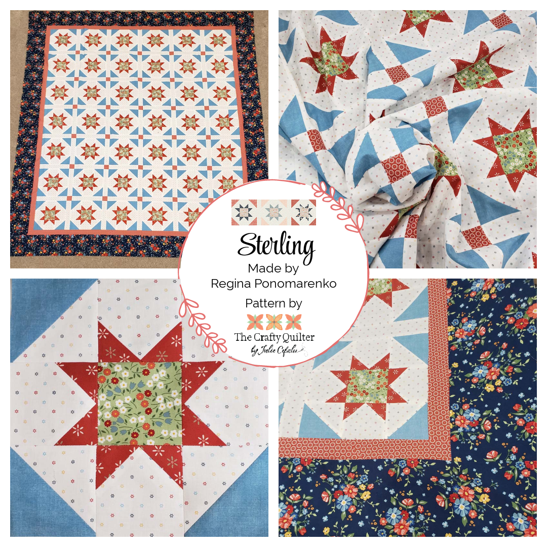 Sterling Quilt made by Reginal Ponomarenko, designed by Julie Cefalu @ The Crafty Quilter