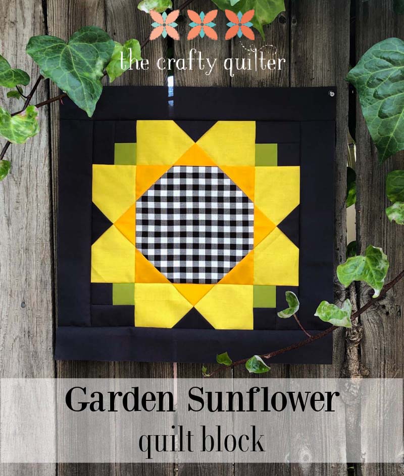 sunflower quilt - 6 squares nursery Fabric