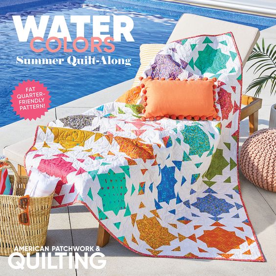 Water Colors Summer QAL hosted by All People Quilt would be perfect for a Summer project.