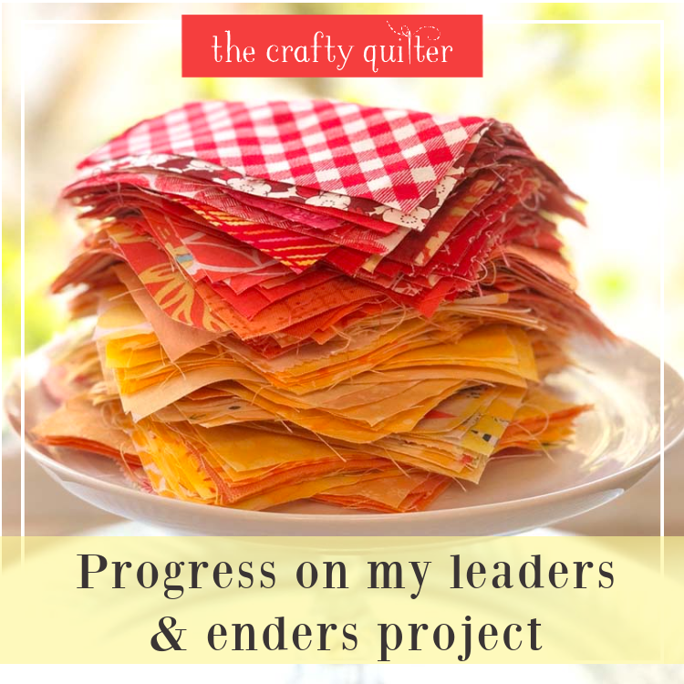 Leaders & enders scrap quilt progress @ The Crafty Quilter