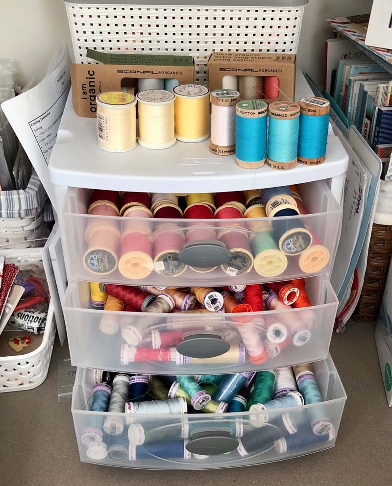 How I store my thread - The Crafty Quilter