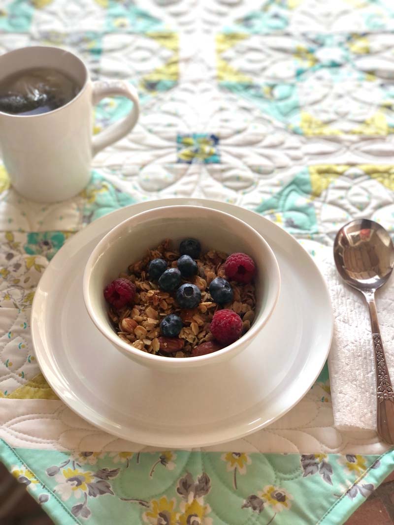 Breakfast looks so good on this Sterling Table Topper!