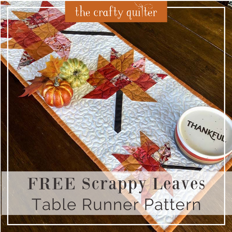 Free Scrappy Leaves Table Runner pattern