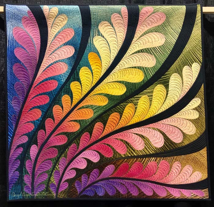 Chromatic Feathers 2 by Caryl Bryer Fallert-Gentry