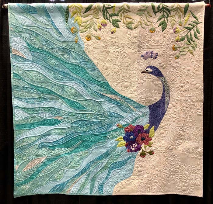 Quilts from PIQF 2023.  La Plume by Patricia Jordan Rutan