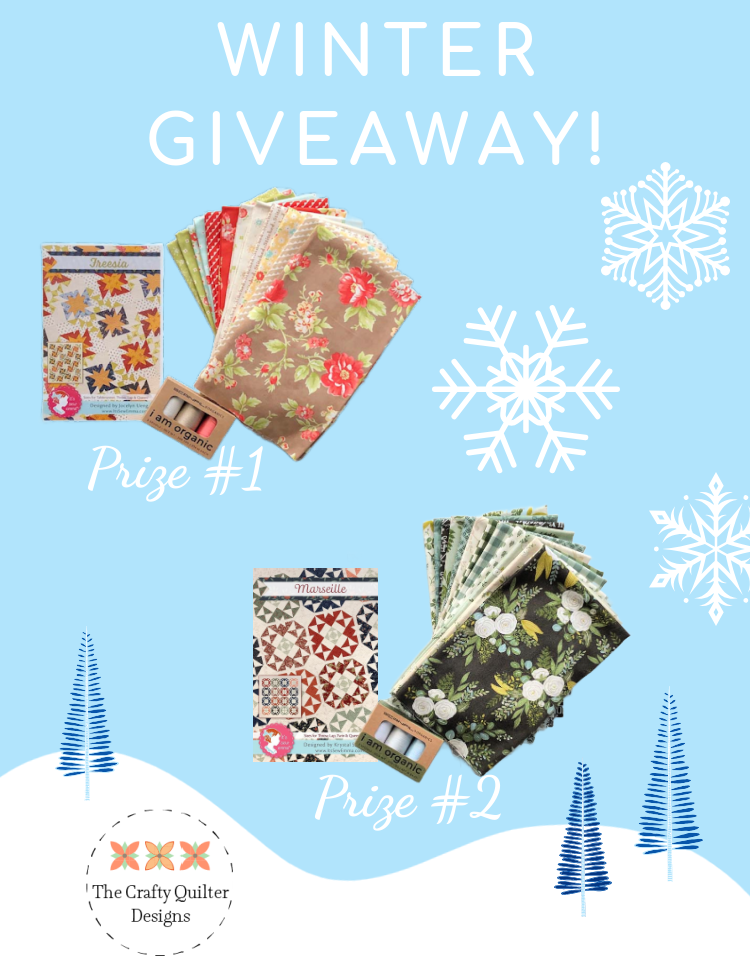 Winter Giveaway @ The Crafty Quilter includes two prize packages.