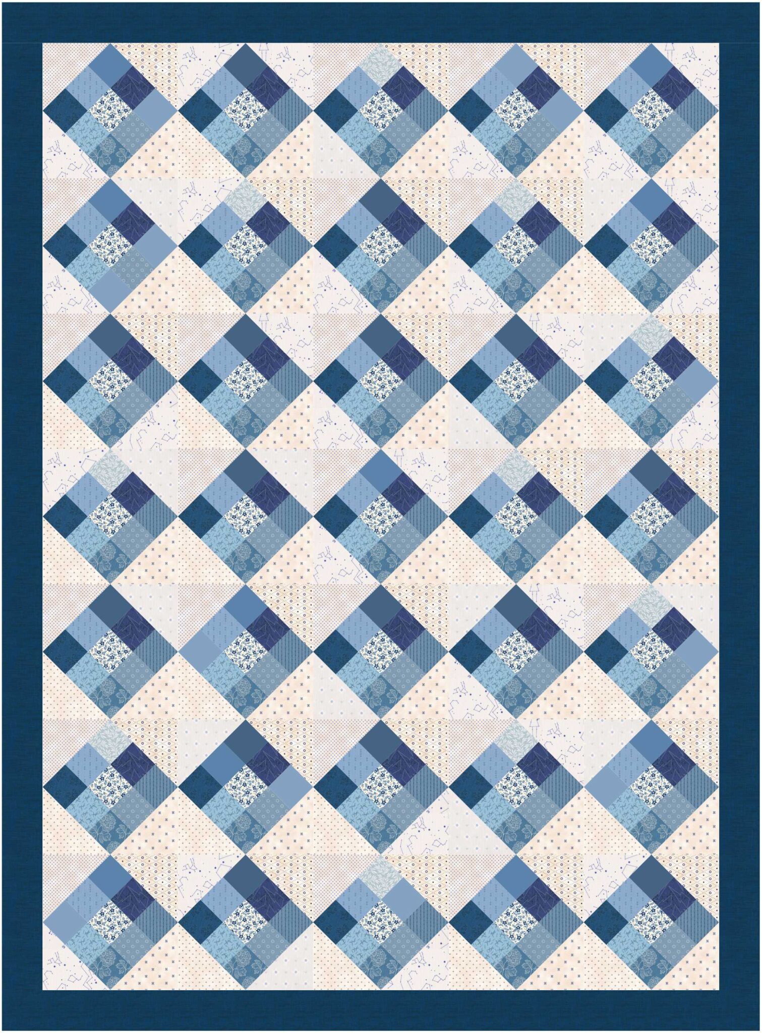 Scrappy quilt pattern & tutorial - The Crafty Quilter