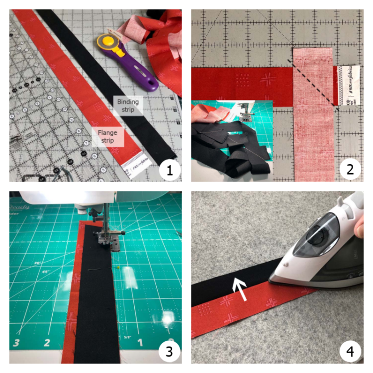 How to make flanged quilt binding The Crafty Quilter