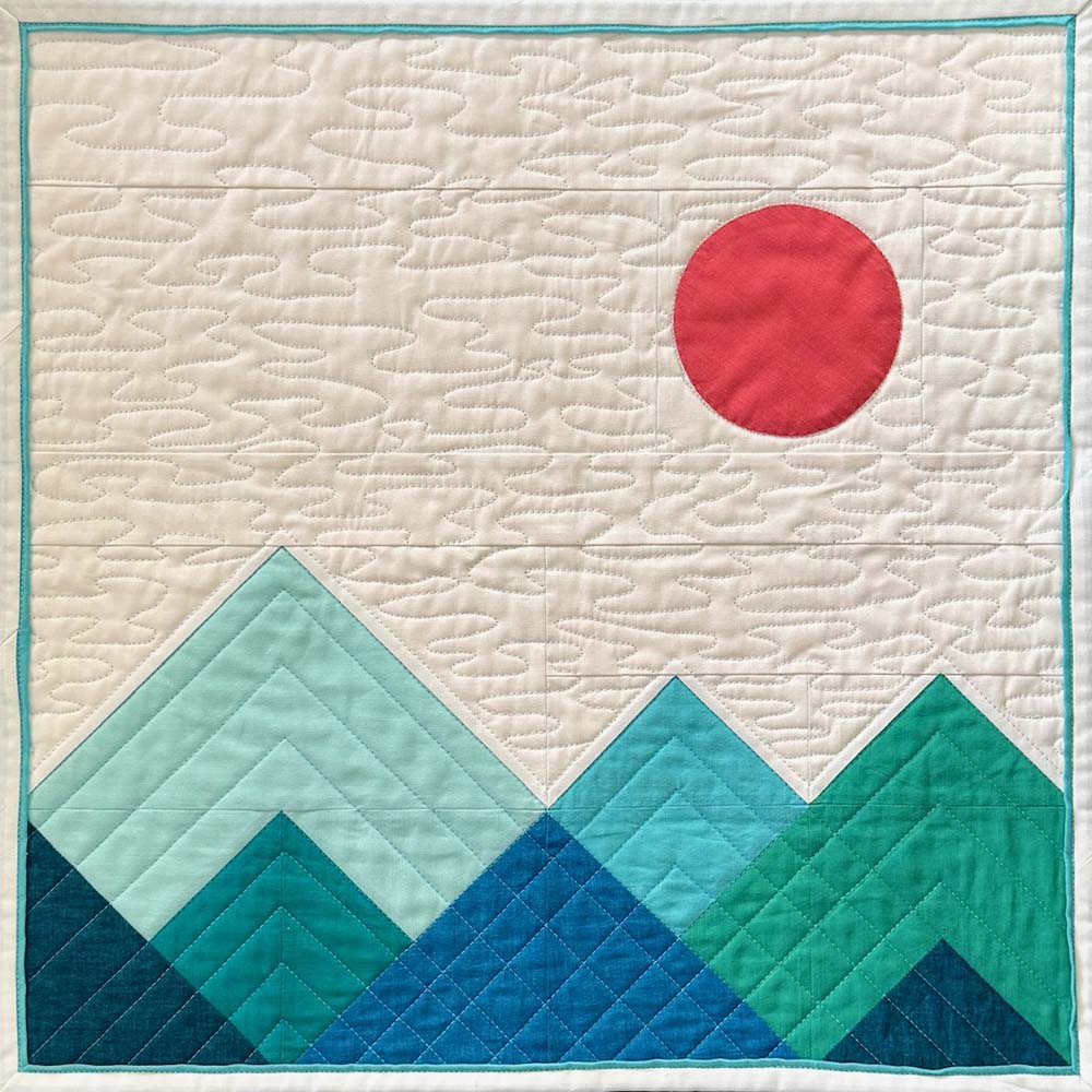 Teton Wall Hanging made by Julie Cefalu. Pattern by Amber Elliot