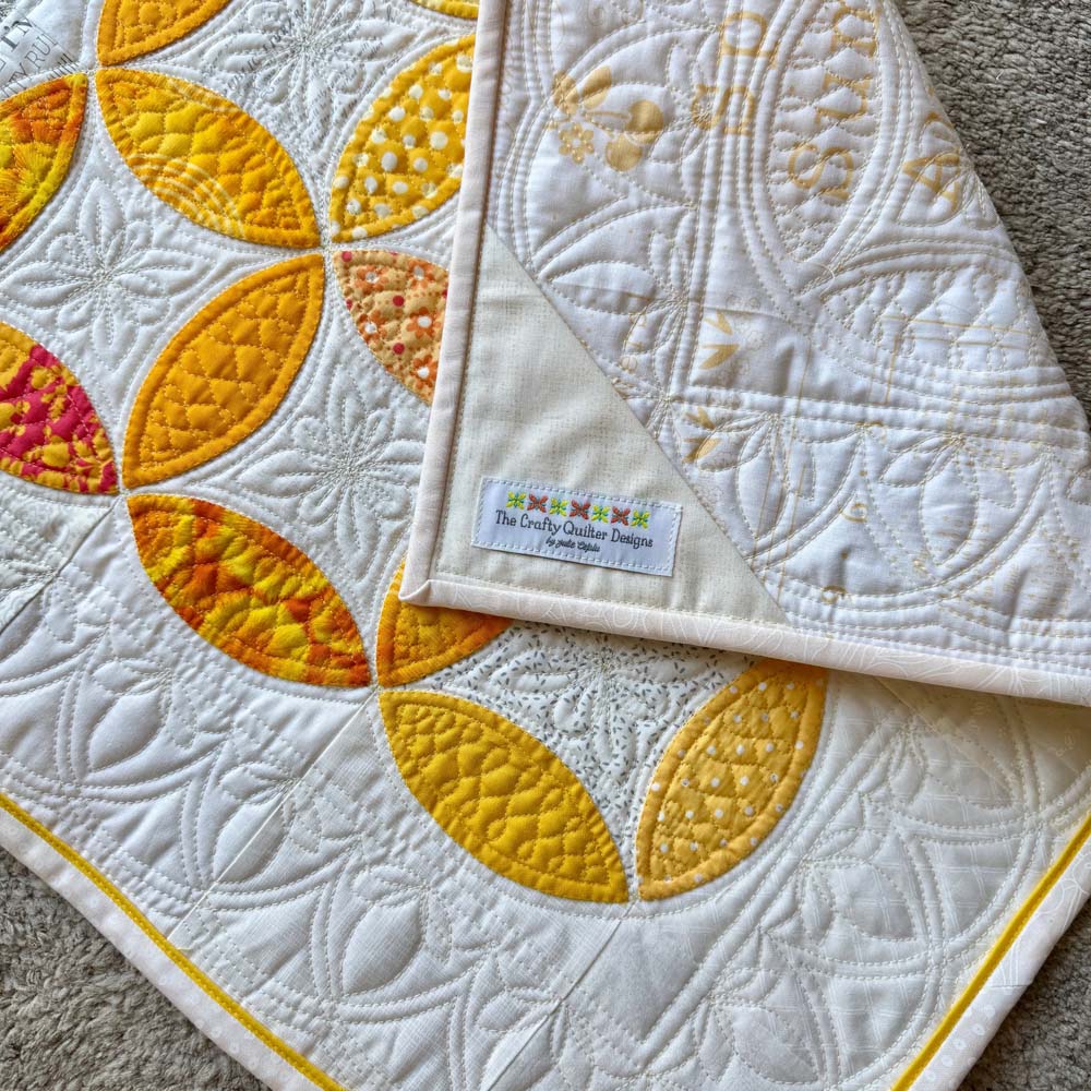 Quilted Orange Peel Quilt by Julie Cefalu