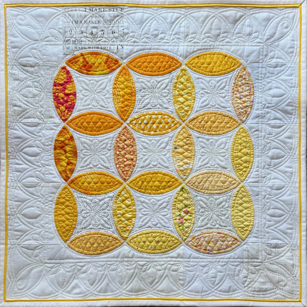 Orange Peel Wall Hanging made by Julie Cefalu