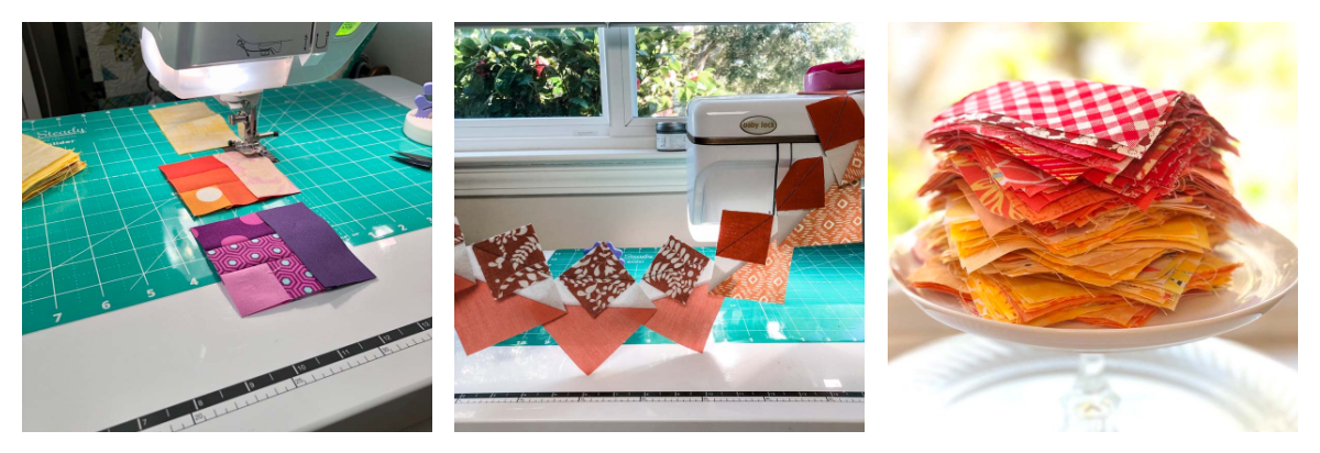 Piecing tips for the orange peel sew along
