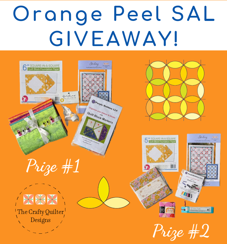 Orange Peel SAL link-up & giveaway