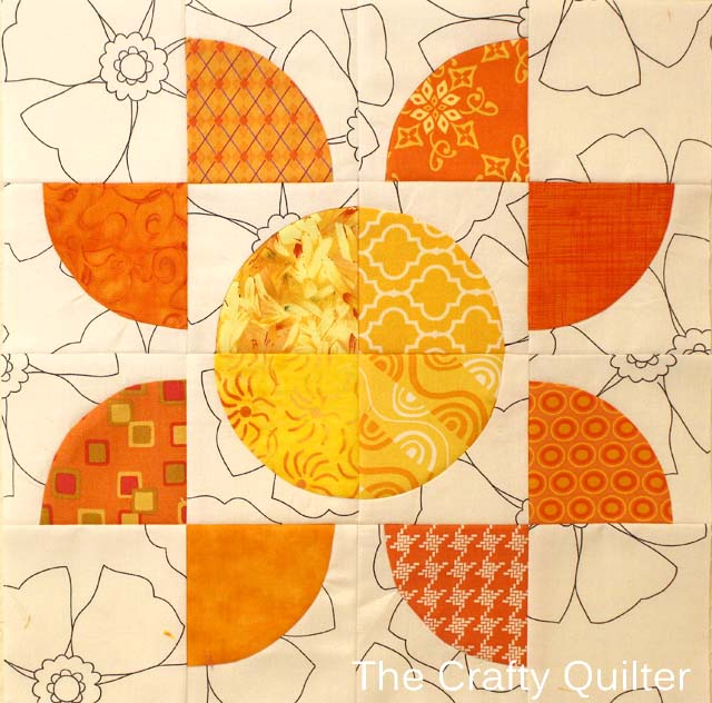 My Drunkard's Path block from ten years ago looks like a sun shining