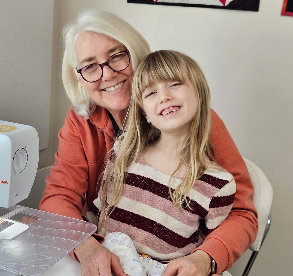 Julie and her granddaughter Clara