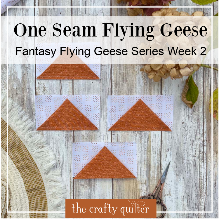 How To Make One Seam Flying Geese | Fantasy Flying Geese Week 2