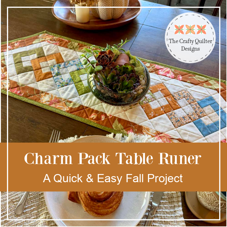 Charm Pack Table Runner using the Strips & Salsa Pattern from Stripology Quilt Strip Pattern Book
